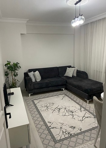 Modern Klasik Beyaz Gri Desenli Halı - Görsel 3