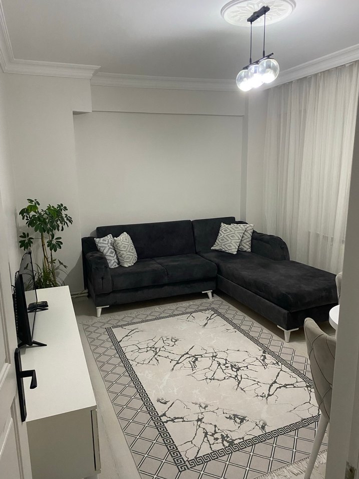 Modern Klasik Beyaz Gri Desenli Halı - Görsel 4