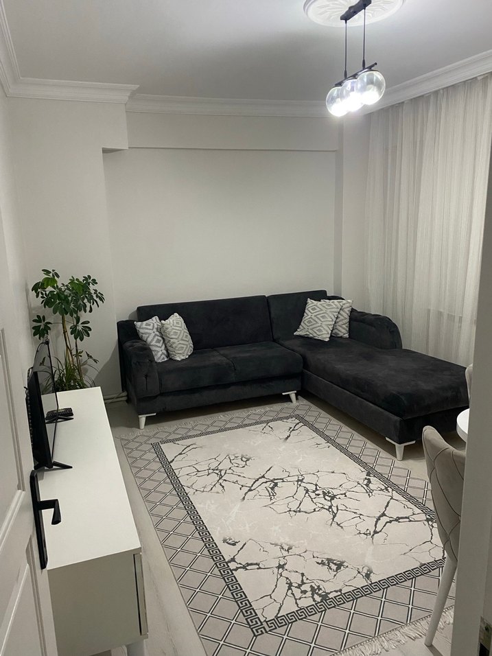 Modern Klasik Beyaz Gri Desenli Halı - Görsel 3