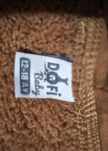 Kız Çocuk Kahverengi Kapüşonlu Kürklü Ceket - Görsel 4