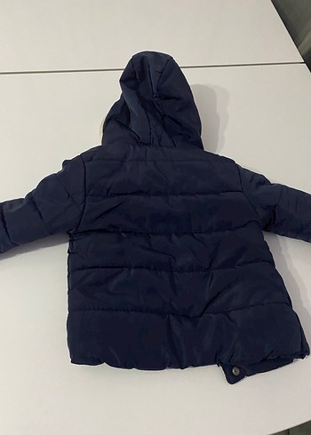 Erkek Çocuk Lacivert Kürklü Kapüşonlu Mont - Görsel 7