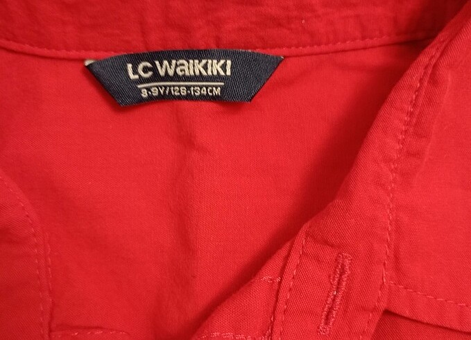 LC Waikiki Erkek çocuk kırmızı gömlek