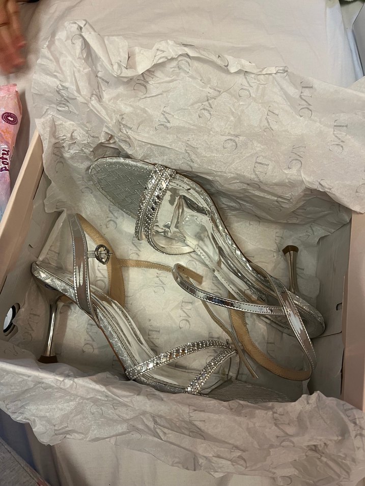Tamer tanca gümüş topuklu ayakkabı 40 - Görsel 5