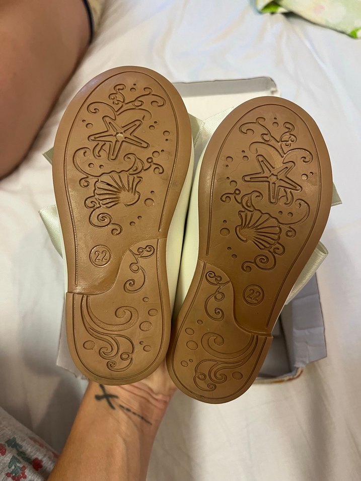 Kız Çocuk Beyaz Fiyonklu Modern Klasik Babet - Görsel 3