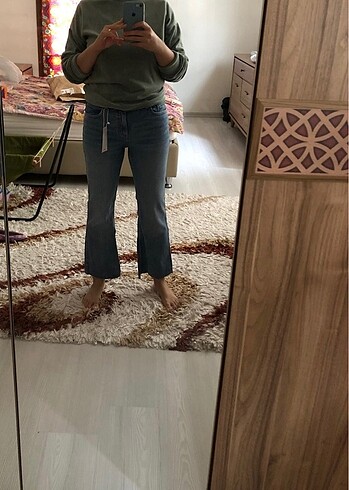 xs Beden mavi Renk mango jean xs