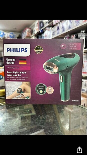 Philips lazer epilasyon?