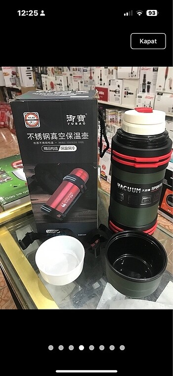 Beden 1.6 litre içi dışı paslanmaz çelik termos