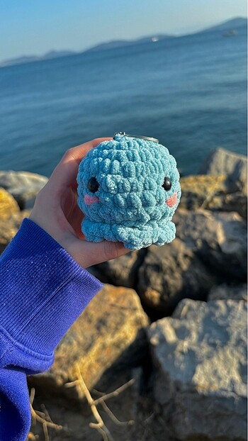 Amigurumi ahtapot anahtarlık