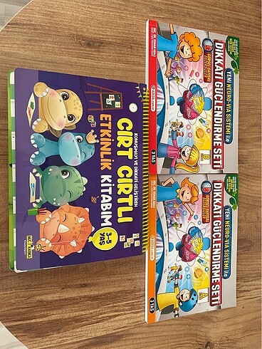 Dikkat geliştirme cırtlı kitap
