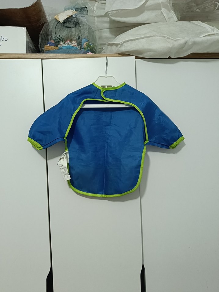 mama önlüğü cepli Renkli cırtlı Bebek çocuk Önlüğü - Görsel 2