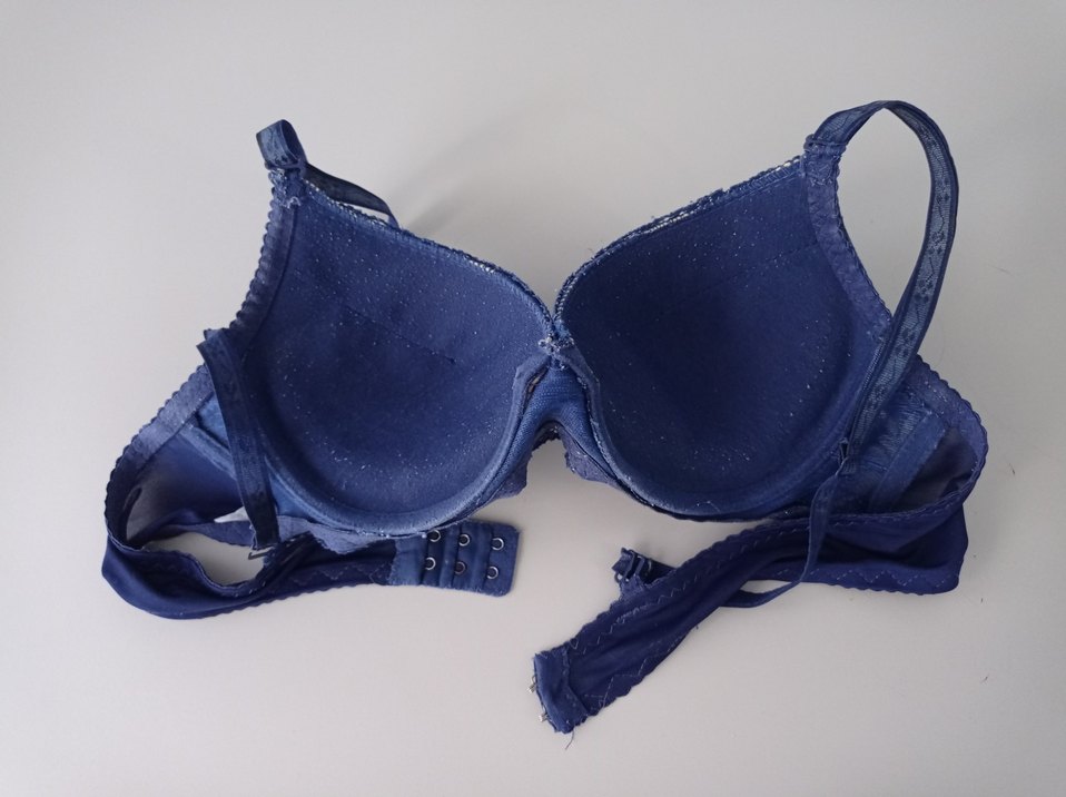 Sütyen dolgulu Mavi Bohem Dantelli Sütyen - Görsel 2