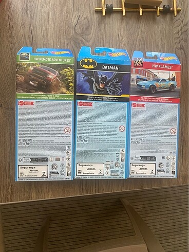 Beden Renk Hot wheels 5 li 3 adet set batman ve hw serisi