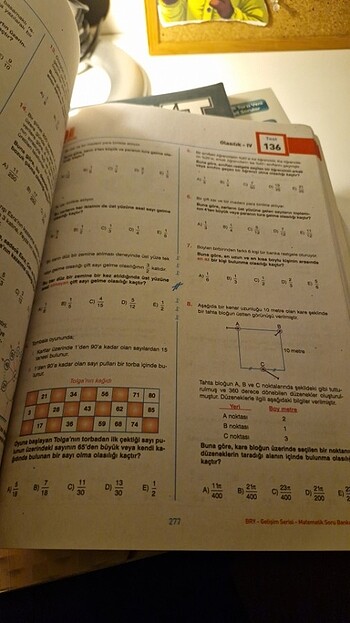 Beden Renk Birey ygs-lys matematik soru bankası