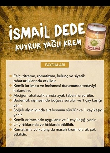 kuyruk yağ kremi