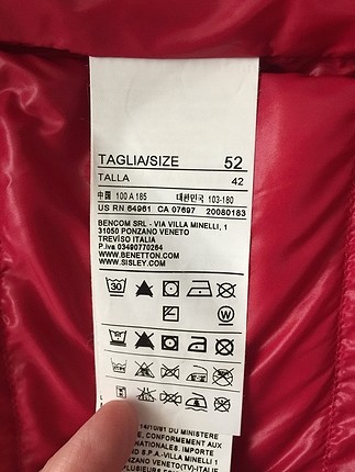 52 Beden Benetton şişme mont