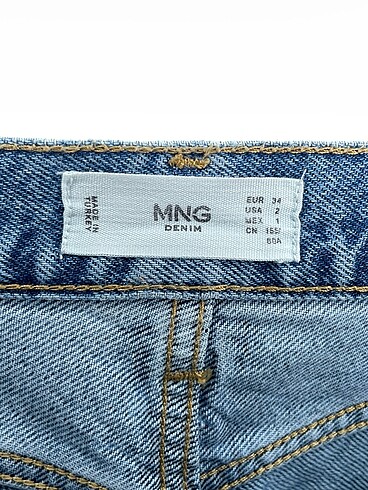 34 Beden mavi Renk Mango Jean / Kot %70 İndirimli.