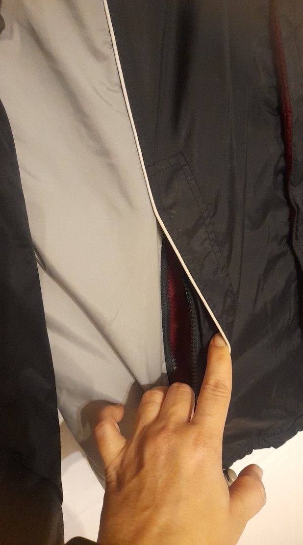 COLLZİONE Erkek Siyah Şeritli Mont - Görsel 3