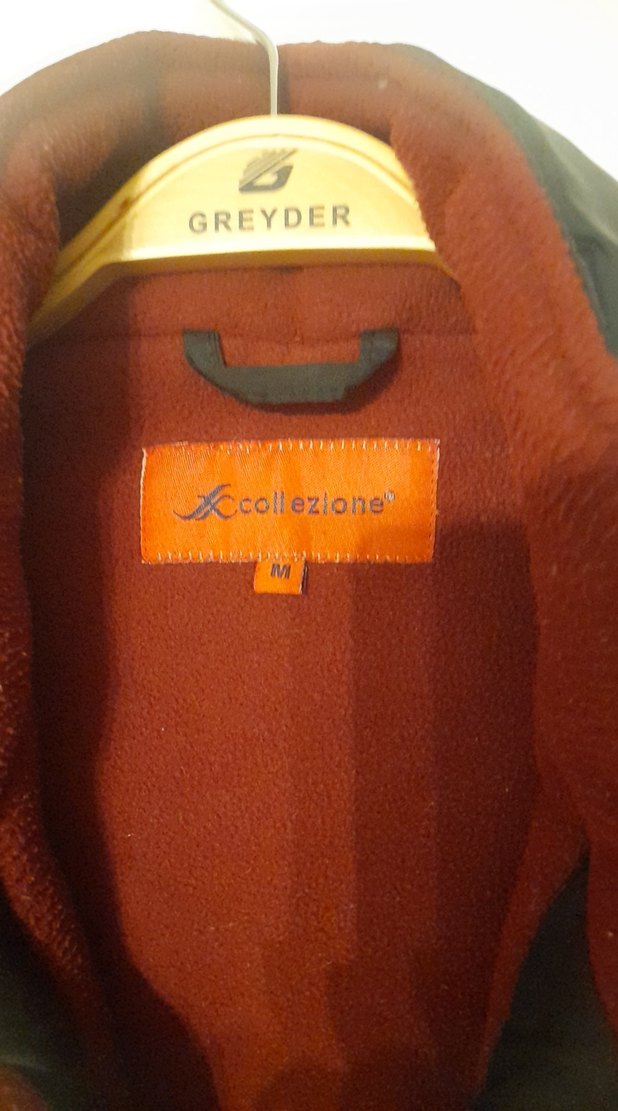 COLLZİONE Erkek Siyah Şeritli Mont - Görsel 4