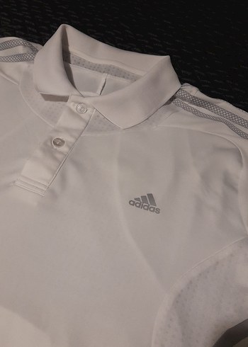 ADİDAS Erkek Polo yaka tişört Beyaz  XL beden - Görsel 2