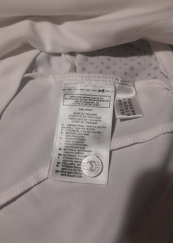 ADİDAS Erkek Polo yaka tişört Beyaz  XL beden - Görsel 5