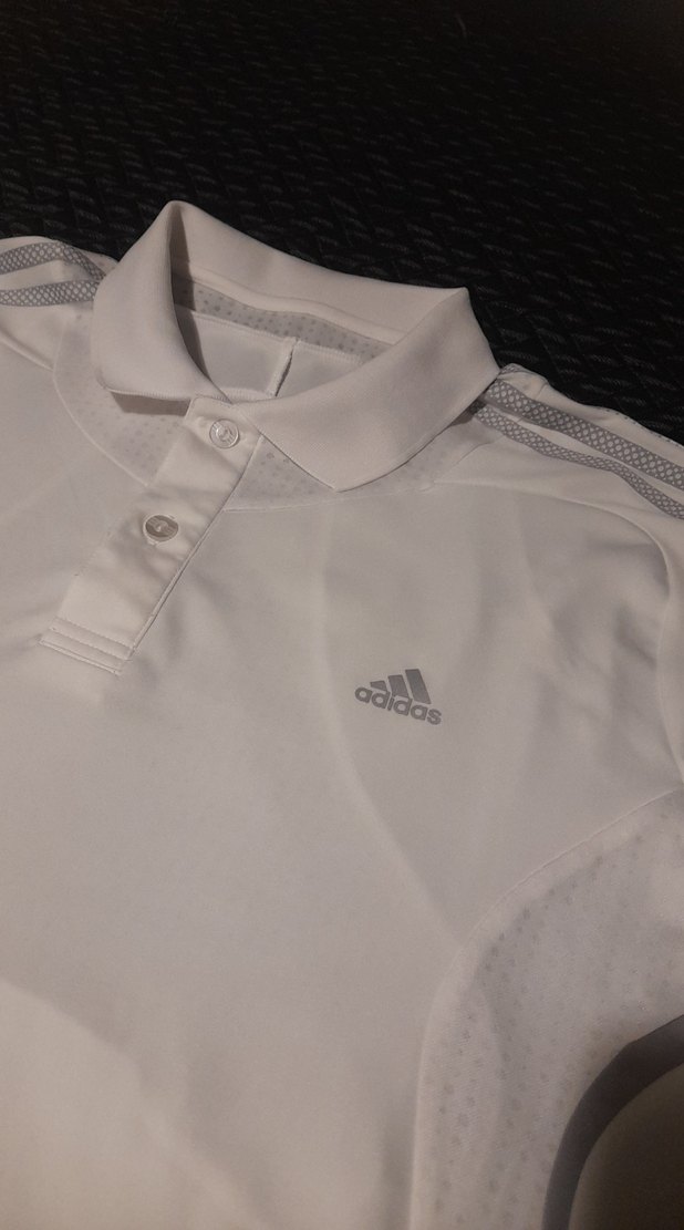 ADİDAS Erkek Polo yaka tişört Beyaz  XL beden - Görsel 2