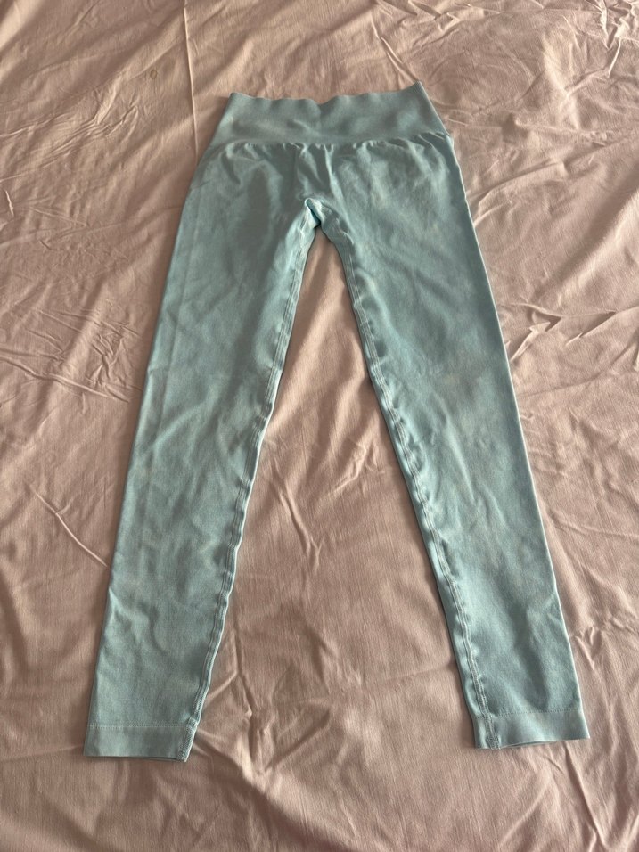 Mavi Optive Büzgülü Spor Tayt - Görsel 5