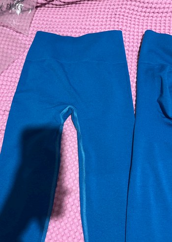 Sig. Büzgülü lacivert spor tayt - Görsel 6