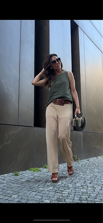 38 Beden Yazlik transparan pantalon