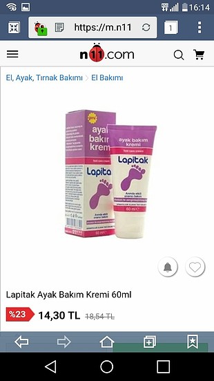 lapitak ayak bakım kremi