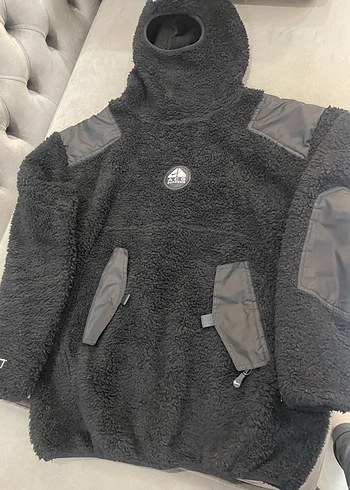 Nike Siyah Yüksek Yakalı Erkek Peluş Sweatshirt - Görsel 2