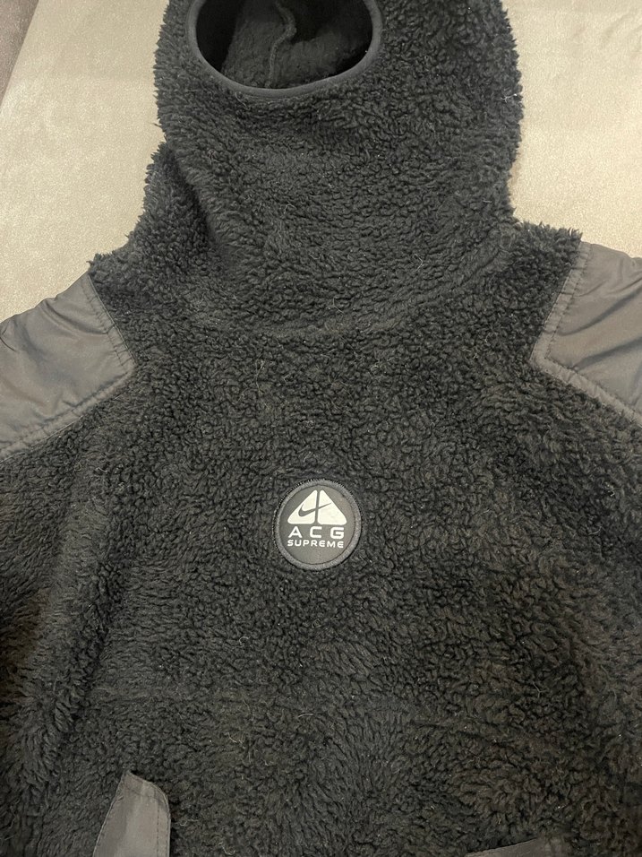 Nike Siyah Yüksek Yakalı Erkek Peluş Sweatshirt - Görsel 4