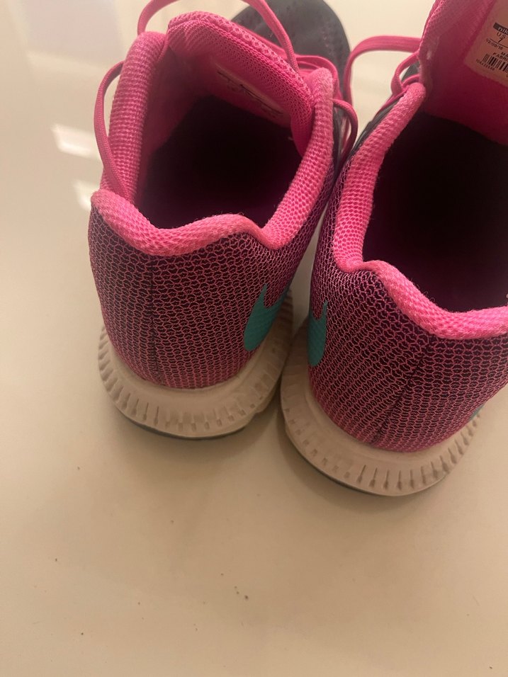Pembe Siyah Bağcıklı Spor Kadın Sneakers - Görsel 2
