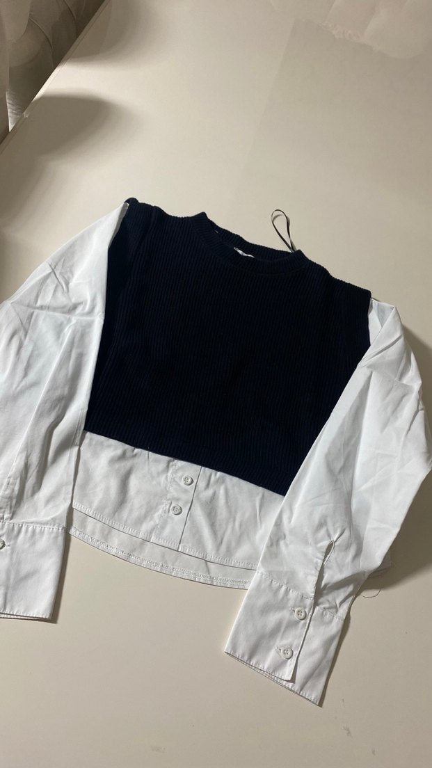 Düğmeli Siyah Kadın Triko Süveter - Görsel 2