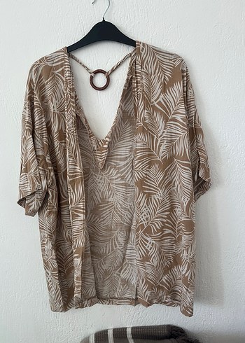 Bej V Yaka Midi Kimono