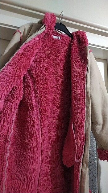 Kış içi kürklü mont 8 9 10 11 yaş için uyumlu kollarını katlayıp - Görsel 5