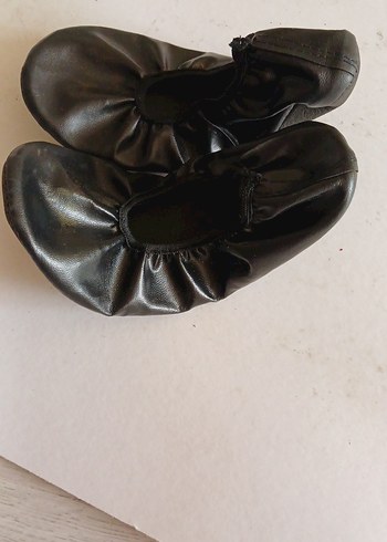 Kızlar için Siyah Tokalı Balerin Ayakkabısı pisi pisi - Görsel 2