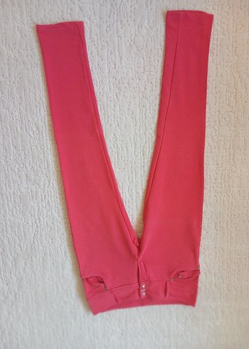 Pembe Dar Kesim Kadın Kumaş Pantolon