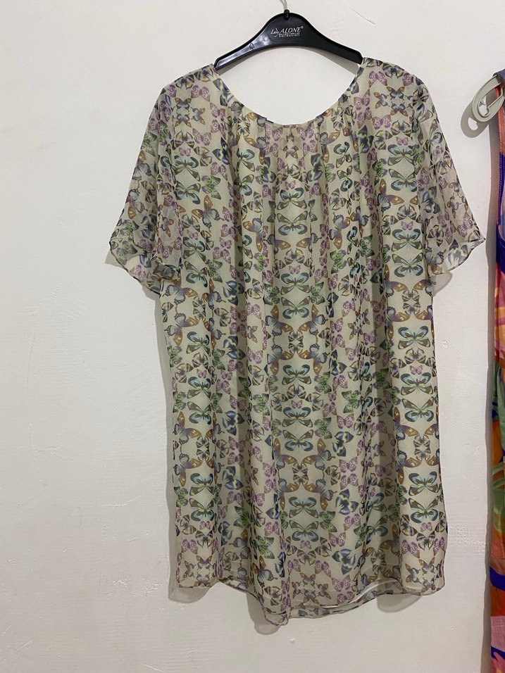 Astarlı salaş Kısa Kol  gömlek - Görsel 4