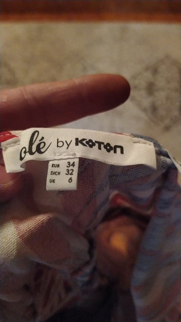 Renkli Desenli Kadın Mini Tulum - Görsel 3