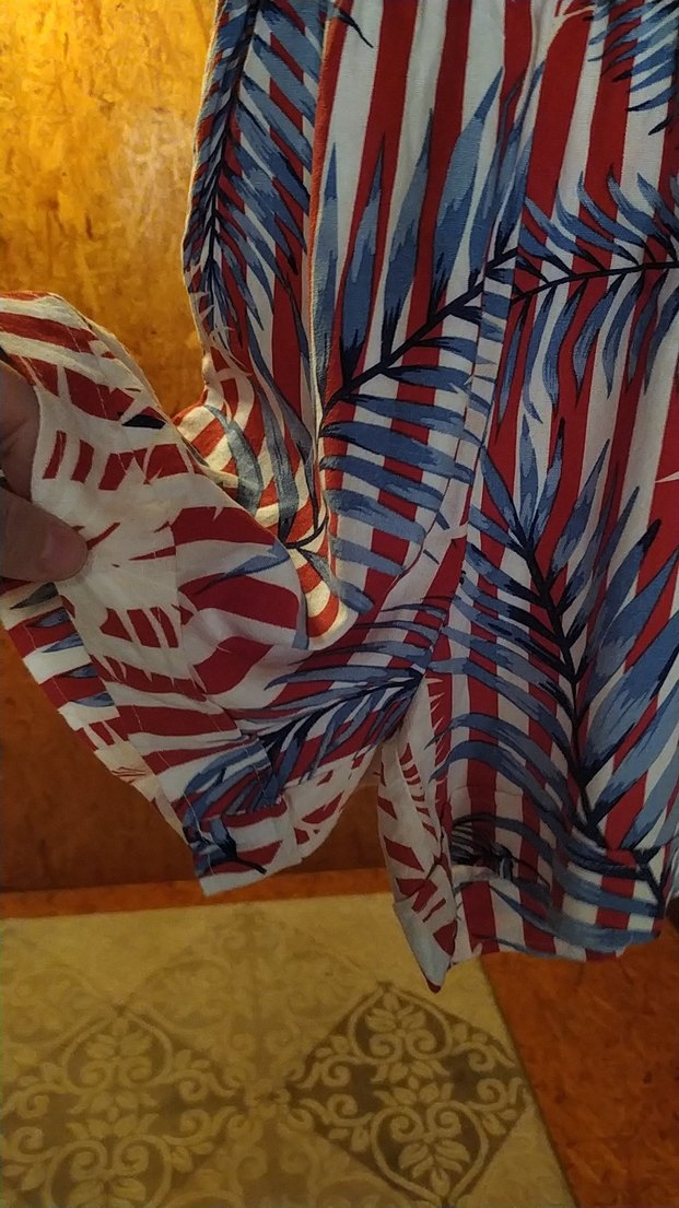 Renkli Desenli Kadın Mini Tulum - Görsel 2