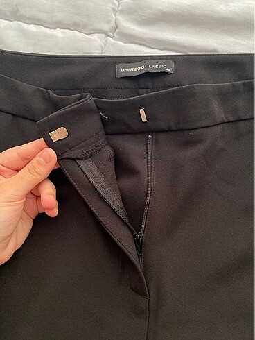 46 Beden Siyah kumaş pantalon