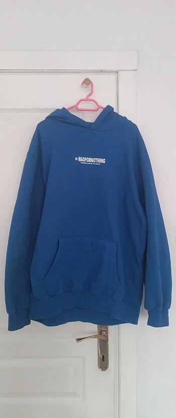 Orjinal yün lacivert sweatshirt