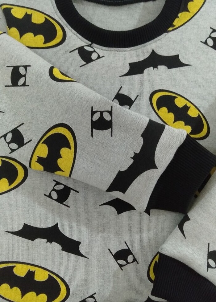Batman Baskılı Pijama Takımı  - Görsel 4