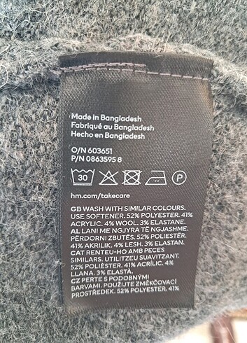 H&M Uzun Triko Hırka - Görsel 8