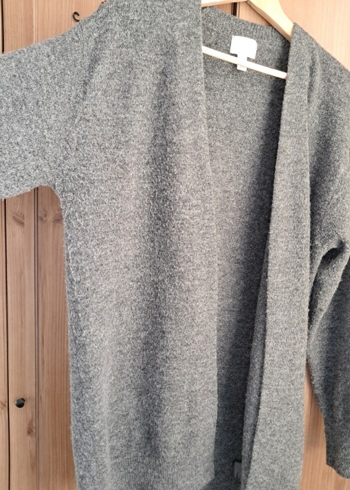 H&M Uzun Triko Hırka - Görsel 4