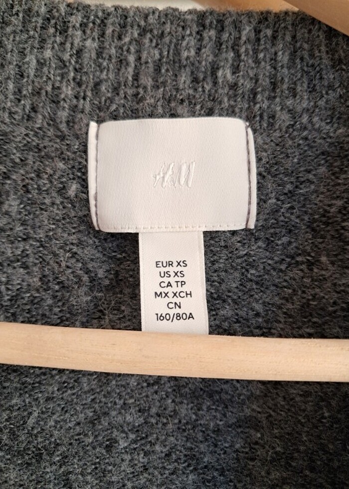 H&M Uzun Triko Hırka - Görsel 3