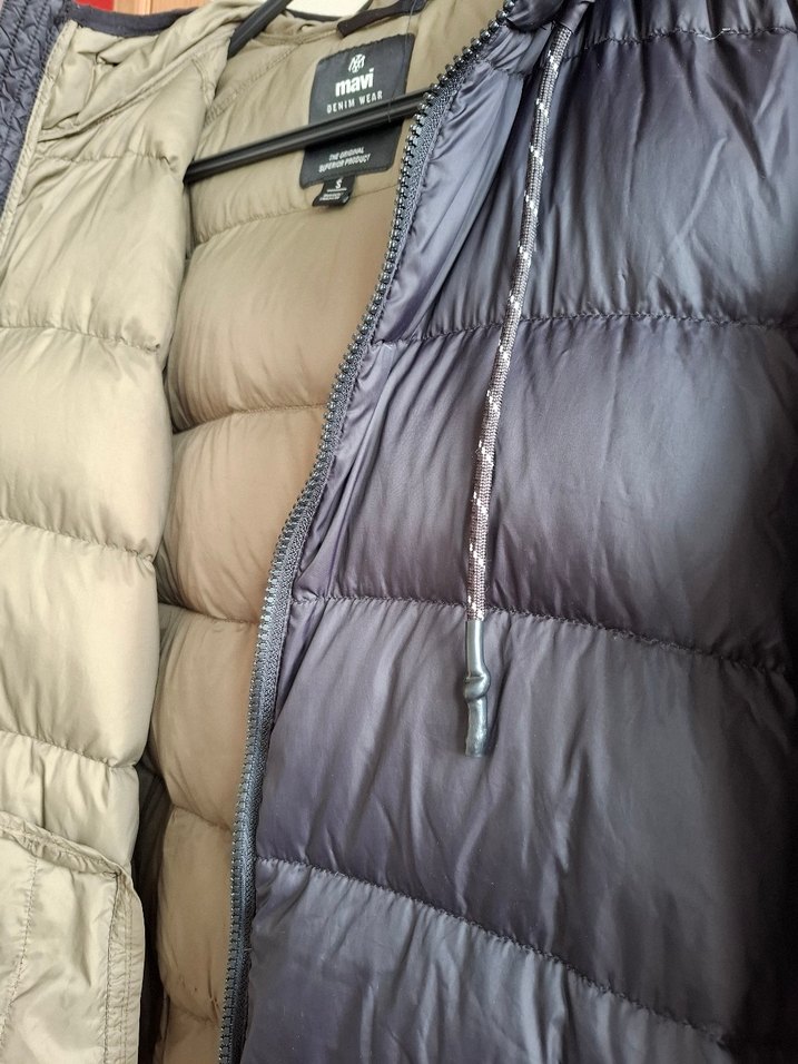 MAVİ Jeans Koyu Gri Kapüşonlu Kadın Kış Montu - Görsel 5