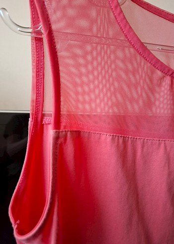 xl Beden pembe Renk LC Waikiki Dantel Detaylı Pembe Kolsuz Bluz