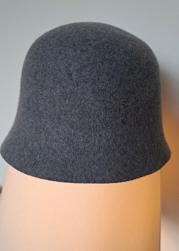 MANGO Gri Yün Kadın Şapka - Görsel 2
