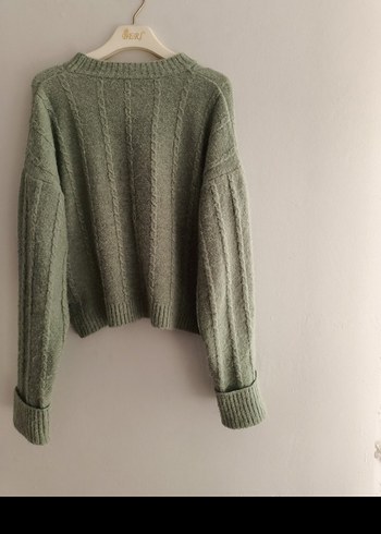 Gri Triko Kadın Kazak - Görsel 4